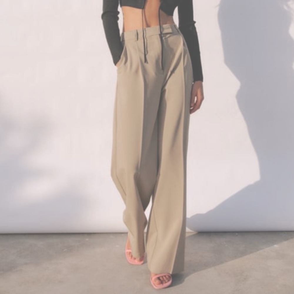 Zara wide leg pants trousers